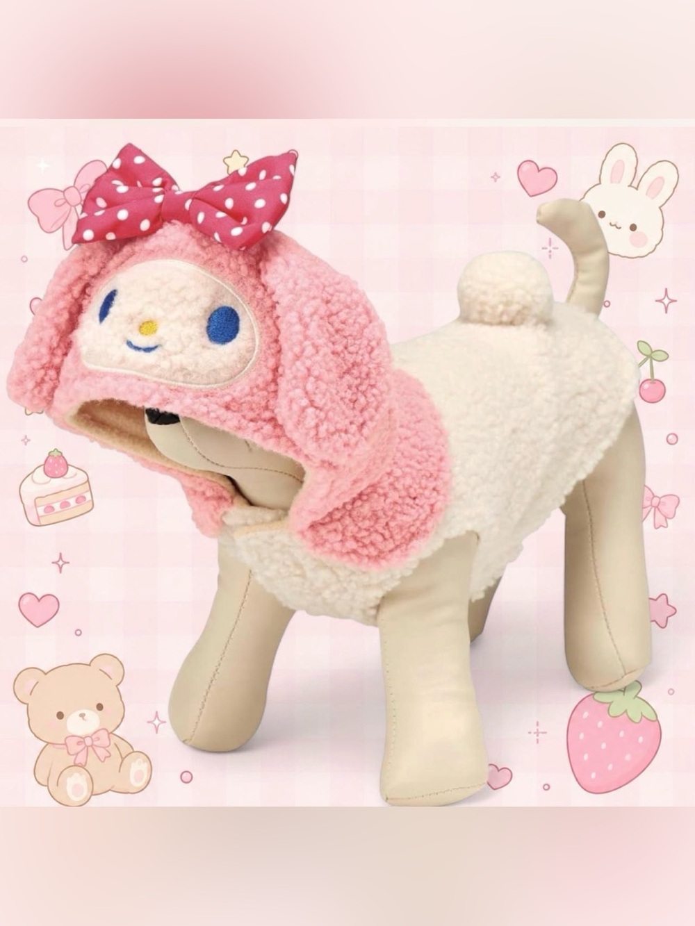 My Melody Sanrio Dog Hoodie